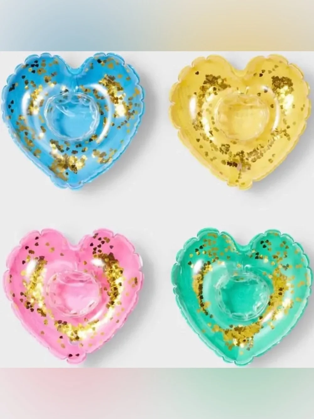 Roller Rabbit Heart Inflatable Cup Holders - Picture 3 of 6